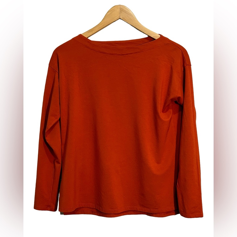 J.Jill Luxe Supima Boat Neck Tee Long-Sleeve Size XS